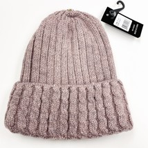 New C.C Exclusives Ribbed Knitted Beanie Violet Purple ST-64 Missing Pom - £11.58 GBP