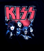 Kiss Rock n Roll Paul Stanley Gene Ace Vinnie Peter Criss Mens Shirt Lar... - $15.83