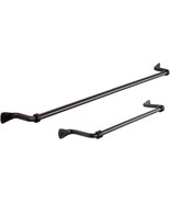 RTZEN Black Matte Wall Mount 13” and 17” Towel Holder Set - Handcrafted ... - $44.99