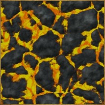 Lava Cavern 001 36&quot; x 36&quot; Premium Canvas Battle Mat D&amp;D Pathfinder - £23.33 GBP