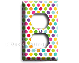 colorful red purple green polka blue dots infant Baby Boy Girl duplex outlet wal - £7.70 GBP