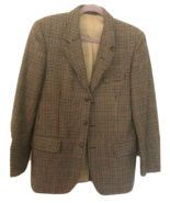 Vintage Scottish CHEVIOT Wool  Blazer Sport Coat Jacket Teviot Tweed LK ... - £77.07 GBP