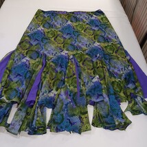 Added Dimensions Women's Green/Purple Buttom Pleated Skirt Size 3X (26/28W) image 10