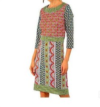 Gretchen Scott print pretty dress - paisley park in multi - size M - £90.06 GBP