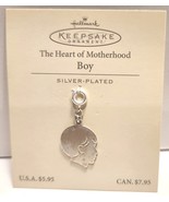 Hallmark Keepsake Silver Plated BOY Charm THE HEART OF MOTHERHOOD - $5.99