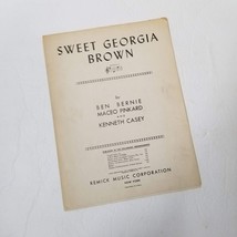 1925 Sweet Georgia Brown Vintage Sheet Music Piano Ben Bernie Pinkard Casey - £4.79 GBP