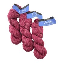Berroco Yarn Linus Finch Red 6860 Acrylic Blend Crepe Lot of 3 Hanks Italy - £30.38 GBP