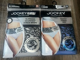 Jockey Essentials ~ 4-Pack Womens Slimming Seamless Briefs ~ 3XL - £19.74 GBP