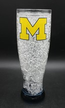 Michigan Wolverines Crystal Freeze Pilsner Plastic Glass Duck House NCAA 16oz - $14.84