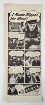 1944 Colgate Vintage WWII Print Ad I Musta Slipped Her Mind Comic Strip Style - £7.77 GBP