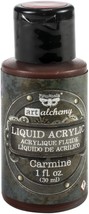 Finnabair Art Alchemy Liquid Acrylic Paint 1 Fluid Ounce Carmine - £11.53 GBP