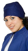 Nurse Skull Cap Hat with Mask Extending Buttons - £6.92 GBP