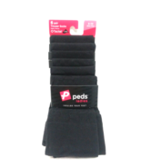 6 Pair Peds Ladies Trouser Socks Tactel Lycra Size 5-10 Black - BRAND NEW - £9.47 GBP