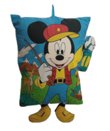 Vintage Pillow People Disney Mickey Mouse Fishing Outdoors Large Appx. 2... - £58.47 GBP