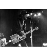 Bo Diddley plays his "cigar box" Gretsch guitar on stage performing 8x10 photo - $10.99