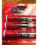 New Oral Iabs Chap. Ice Lip Balm. 1ea 3 pack. SPF-4. Shipping In 24 Hours. - £20.80 GBP