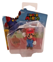 Super Mario Raccoon Mario With Super Leaf 2.5&quot; Action Figure New Jakks Pacific - £11.76 GBP