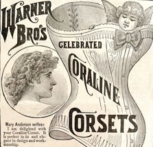 Warner Brothers Coraline Corsets 1885 Advertisement Victorian Fashion DWKK9 - $19.99