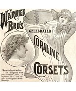 Warner Brothers Coraline Corsets 1885 Advertisement Victorian Fashion DWKK9 - $19.99