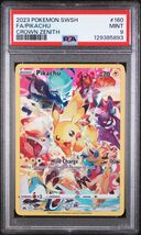 2023 POKEMON SWORD &amp; SHIELD CROWN ZENITH #160 FULL ART/PIKACHU PSA 9 - $69.99
