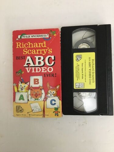 Richard Scarry's Best ABC Video Mai Vhs Film Nastro VCR Richard Scarry 1989 RARO Item image 8