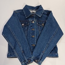 Cherokee RN#17730 Women’s Blue Cotton Button Up Cotton Jacket Pockets Size XL image 14