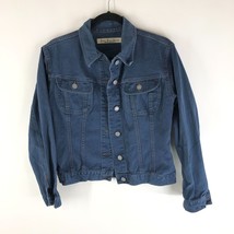 Sisley Basic Denim Womens Jacket Vintage Retro Trucker Y2K Made in Italy L - £23.05 GBP