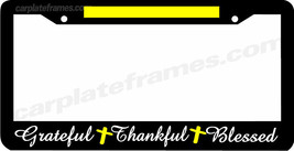 Grateful Thankful Blessed Christian Jesus  License Plate Frame  - £6.30 GBP