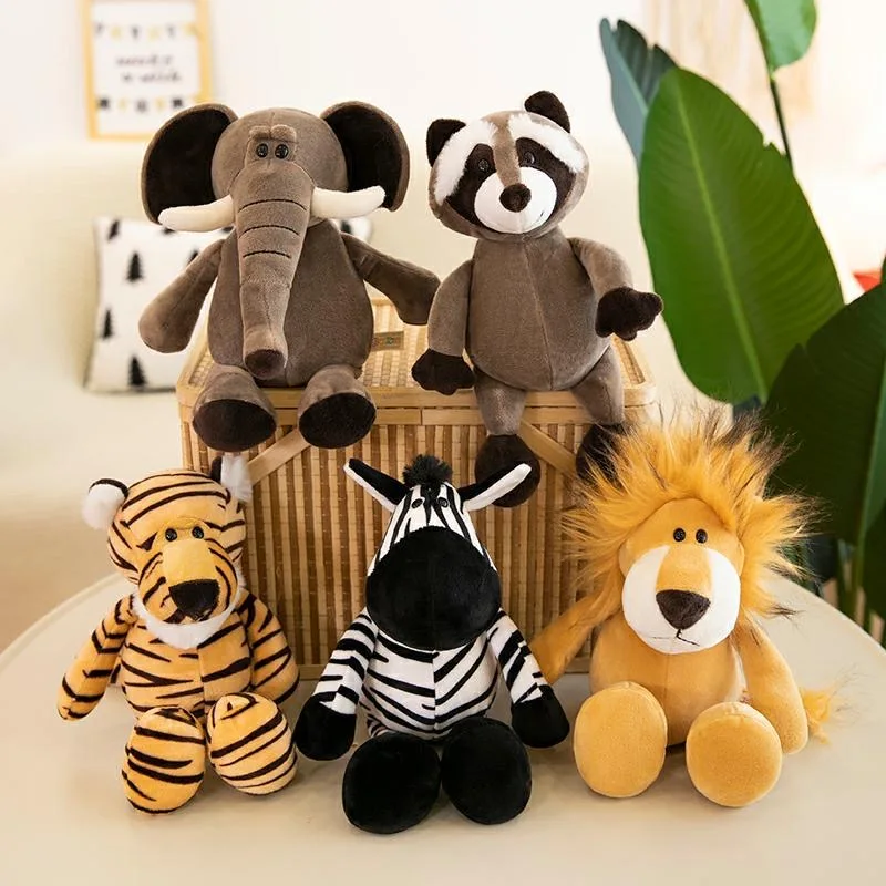 25cm 35cm Super Cute Stuffed Toys for Kids Sleeping Mate Jungle Animals Dolls - £12.70 GBP+