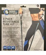 3 Pack Resistance Tube Kit for Core Fitness Exercise Upper & Lower Body 7 Level - $10.40