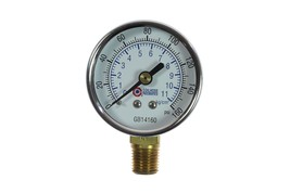 Coilhose Pneumatics Gb14160 2&quot; Dial Gauge, 1/4&quot; Npt Male, 3% Accuracy, C... - $30.99