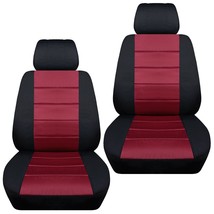 Front set car seat covers fits 1995-2020 Honda Odyssey    black and burgundy - £58.47 GBP+