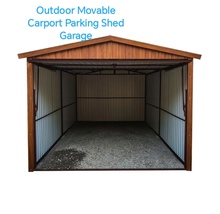 Outdoor Movable Carport Parking Shed Garage, With Electric Rolling Shutter - £3,438.11 GBP