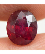 Ruby Gemstone Oval Cut 2.59 Carat Red Color Loose Treated Natural IGL Ce... - £225.17 GBP