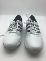 Adidas Tour 360 Golf Shoes Sneakers F33249 White Leather Spikes Lace Men 11 Used - £32.96 GBP