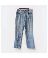 Lucky Brand 181 Relaxed Straight Jeans Men&#39;s Sz 33 x 34 Blue Denim Stretch - $34.99