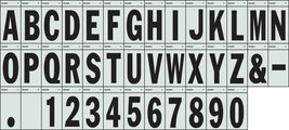 Hillman 3&quot; Black on Silver Reflective Square-Cut, Thin Style, Mylar 8395... - €14,18 EUR