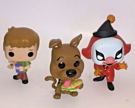 Funko Pop! Animation ~ Scooby-Doo &amp; Ghost Clown, Shaggy Vinyl Figure ~ Lot Of 3 - £67.14 GBP