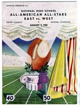 National High School All American All Stars East West Football Program 1... - $247.25
