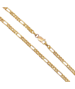 22ct Yellow Gold Figaro Men&#39;s Chain 24.4&#39;&#39; inches 5mm Width - $9,115.24 CAD