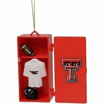 Texas Tech Red Raiders NCAA Team Locker Uniform Logo Ornament Red/Black/White - £14.76 GBP