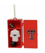 Texas Tech Red Raiders NCAA Team Locker Uniform Logo Ornament Red/Black/... - £14.78 GBP