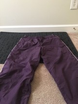 1 Pc Athletic Works Women&#39;s Purple Windbreaker Capri Pants Size Large - $33.17