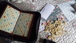 2001 Travel Scrabble Game In Zippered Case - £7.93 GBP