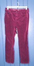 St Johns Bay Burgundy Boot Cut Corduroy Pants Size 12 P May Fit 8 10 - £7.90 GBP