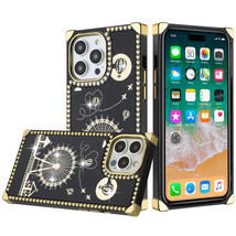 Passion Square Hearts Wind Mill Love Balloon Fun Case BLACK For iPhone 11 - £6.70 GBP