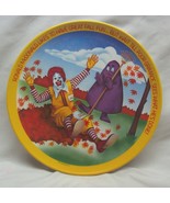 1977 McDonald&#39;s Characters Grimace Fall 10&quot; Children&#39;s Plastic Plate Big... - $22.41 CAD