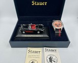 Stauer Speedway Watch and 1957 Corvette Gift Set Men&#39;s  Needs Battery - £81.89 GBP
