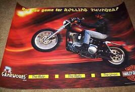 Sega Harley Davidson Arcade POSTER 1997 Original Video Game 30 X 22 Moto... - $18.89