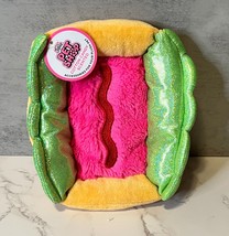 Justice Pet Shop Plush Hot Dog Cotton Candy Scented Bed Soft Jewelry Tray NWT 8" - $7.84